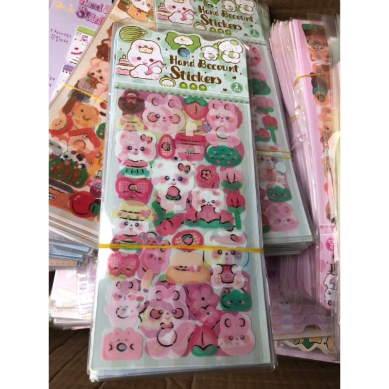 Sét 10 tập dán sticker hình dễ thương hàng mới