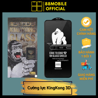 Kính cường lực iphone KingKong 3D Full Màn Dòng 6/6s/6sp/7/7p/8/8p/x/xs/xsmax/11/11pro/11promax/12/12pro/12promax/13
