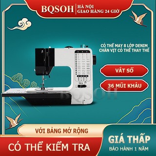 Bqsoh máy may mini gia đình có vắt sổ 738-36 kiểu may có bàn may，máy khâu cầm tay mini gia đình siêu tiện lợi new