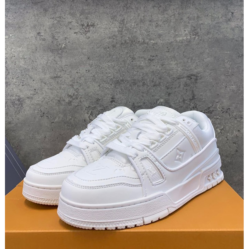 Giày L'V bản trắng cao cấp nam nữ size 36-44
