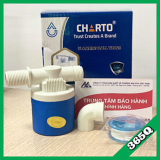 (HÀNG CHÍNH HÃNG) Phao cơ chống tràn Charto, van phao đầu ngang thông minh tự động ngắt nước khi đầy
