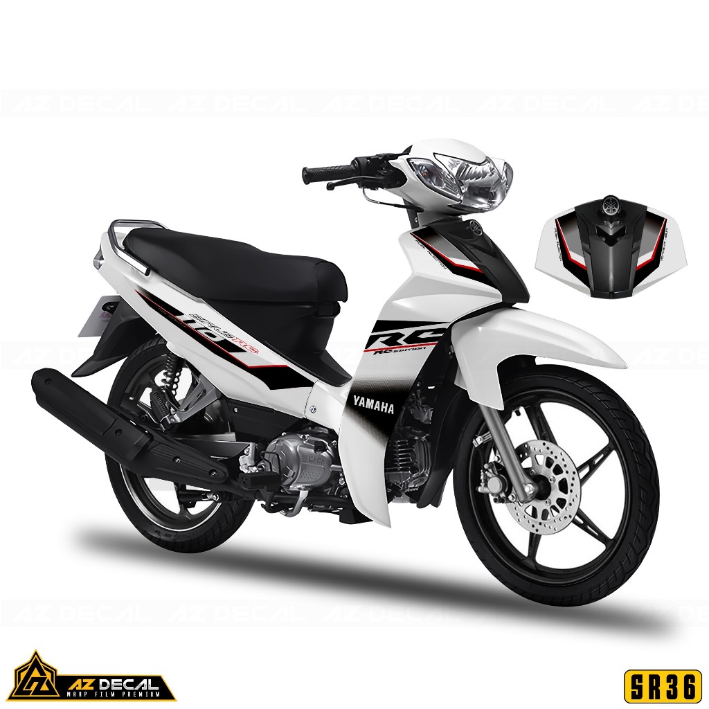 Tem Xe Sirius Mẫu RC 110 | SR36 | Team Decal Rời Hình Dán Xe Máy Chống Nước Chống Xước