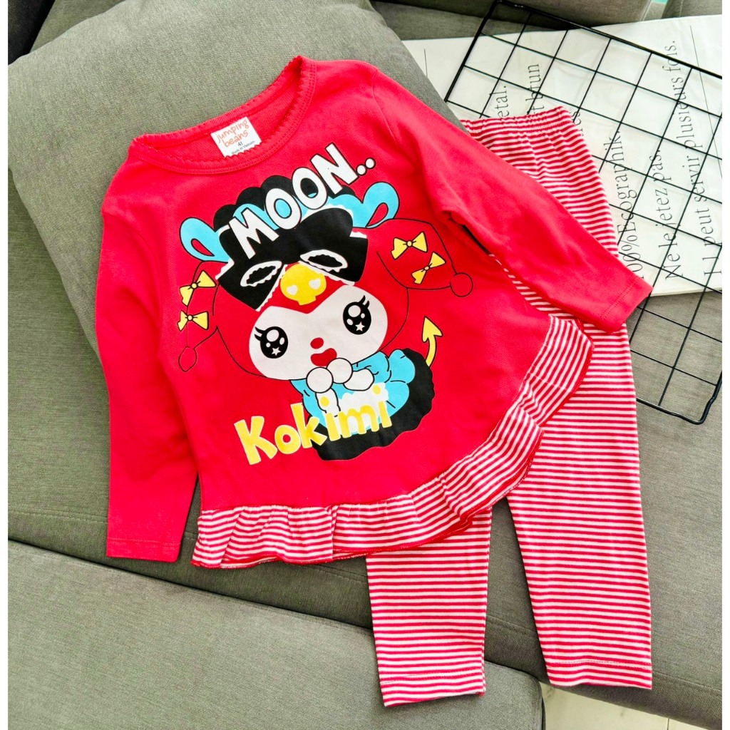 Bộ Babydoll Tay dài Quần dài chất Cotton xuất mềm đẹp hoạt hình cho bé từ 10 - 23 ký - Quần áo trẻ em - Pikakid's