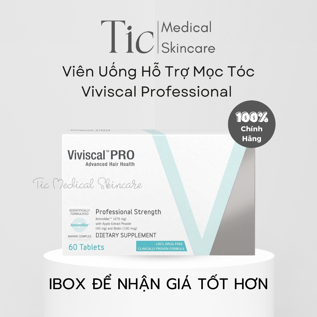 Viên Uống Hỗ Trợ Mọc Tóc Viviscal Professional (60 viên) - Tic Medical Skincare