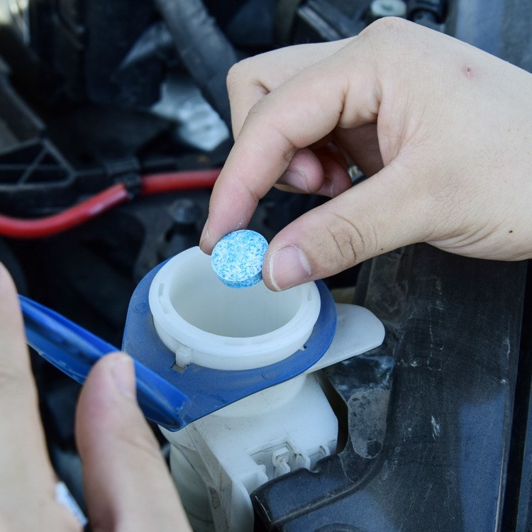 Viên sủi rửa gương, kính xe hơi, viên pha nước rửa kính sáng bóng, tiện dụng, tiết kiệm