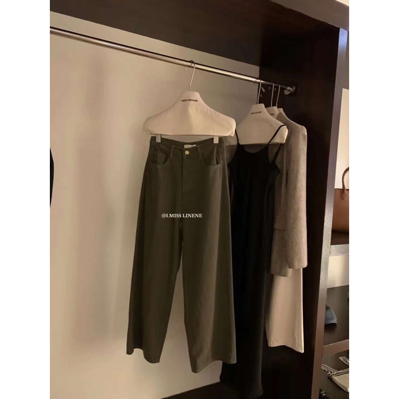 Quần kaki suông I MISS LINENE 5180 // Hàng có sẵn 🇰🇷