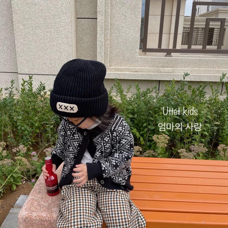 Mũ len phong cách hàn dành cho bé từ gần 0 tuổi tới 1 tuổi