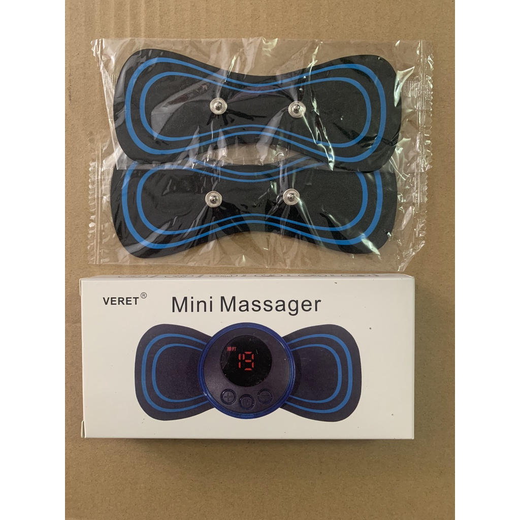 Miếng dán massage xung điện cổ vai gáy, bắp tay, lưng 10 chế độ mát-xa, pin sạc, Máy massage mini toàn thân