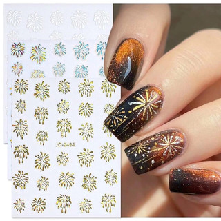 Sticker pháo hoa nail dán móng / sticker pháo bông nail dán móng / sticker dán móng hình pháo hoa