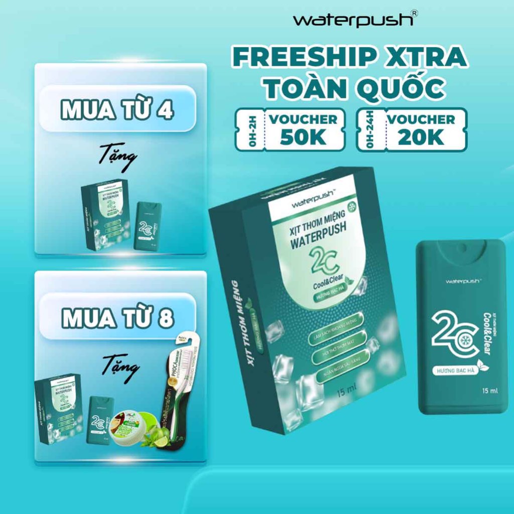 Xịt thơm miệng WaterPush 15ml