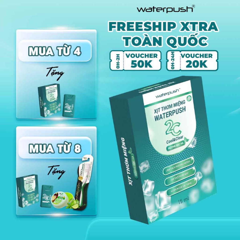 Xịt Thơm Miệng WaterPush 2C