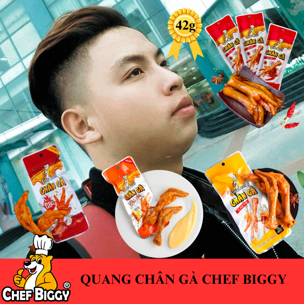 Giá Sỉ Thùng 100 Chiếc Chân Gà CHEF BIGGY Loại To 42 gram Chính Hãng Hàng Việt Nam