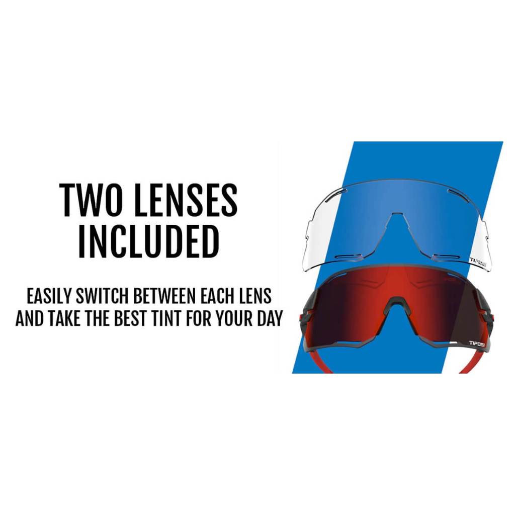 Kính Mát Nam Nữ Tifosi Rail Race - Bộ 2 Tròng - Tùy chọn màu sắc