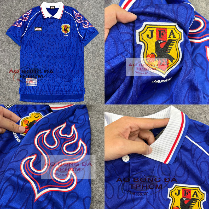 Áo Bóng Đá RETRO tuyển NHẬT 1998 - Áo Bóng Đá RETRO CIassic cao cấp - RetroNHẬT.bích98