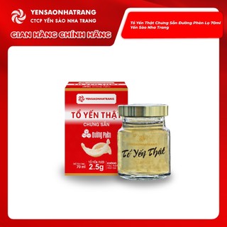 Tổ Yến Thật Chưng Sẵn Đường Phèn Lọ 70ml Yến Sào Nha Trang