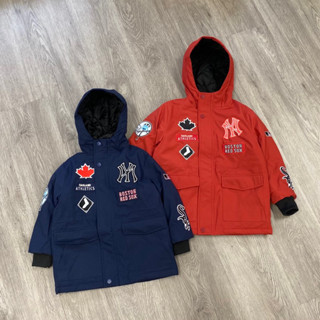 Áo khoác parka trần trám full logo M.LB cho bé trai bé gái siêu đẹp size từ 25-60 cân