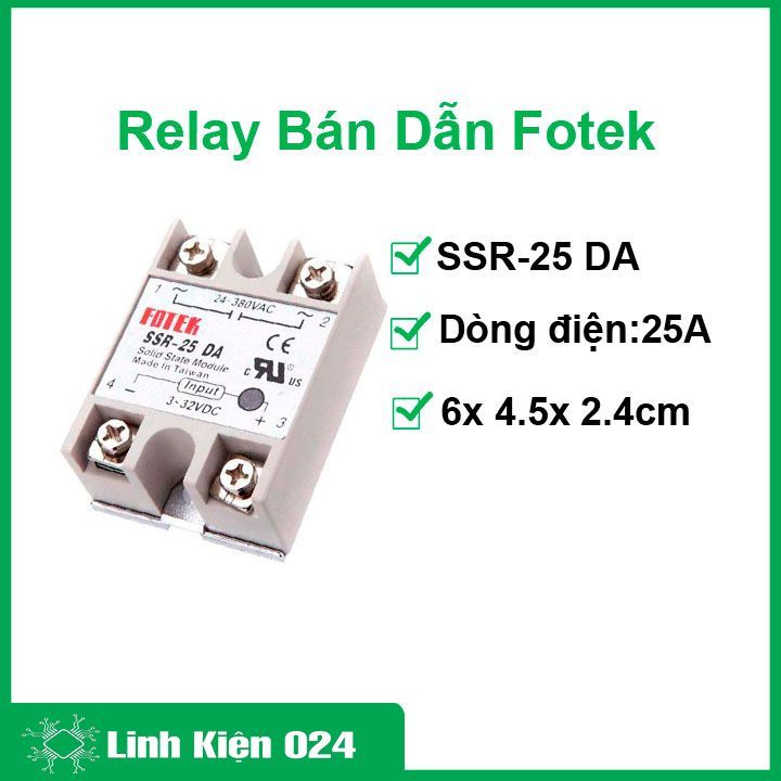 Relay Bán Dẫn Fotek SSR-25 DA