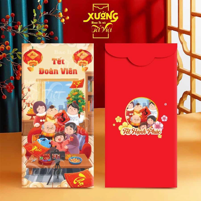 10 bao lì xì tết sum vầy 2024 rẻ đẹp