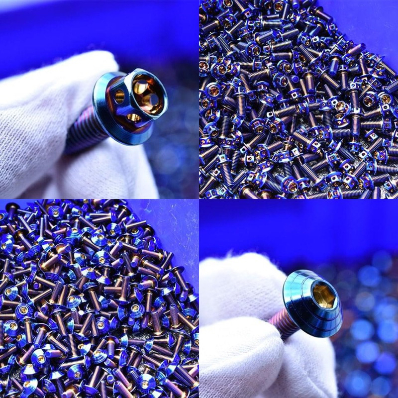 Óc đĩa và bắt heo dầu màu titan và màu vàng và mày Salaya đủ các siz cho xe máy.