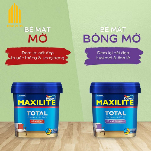 Sơn nội thất Bóng Mờ Maxilite Total dung tích 18L