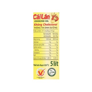 Dầu Ăn Cái Lân Can 5 Lít - Dầu thực vật hảo hạng