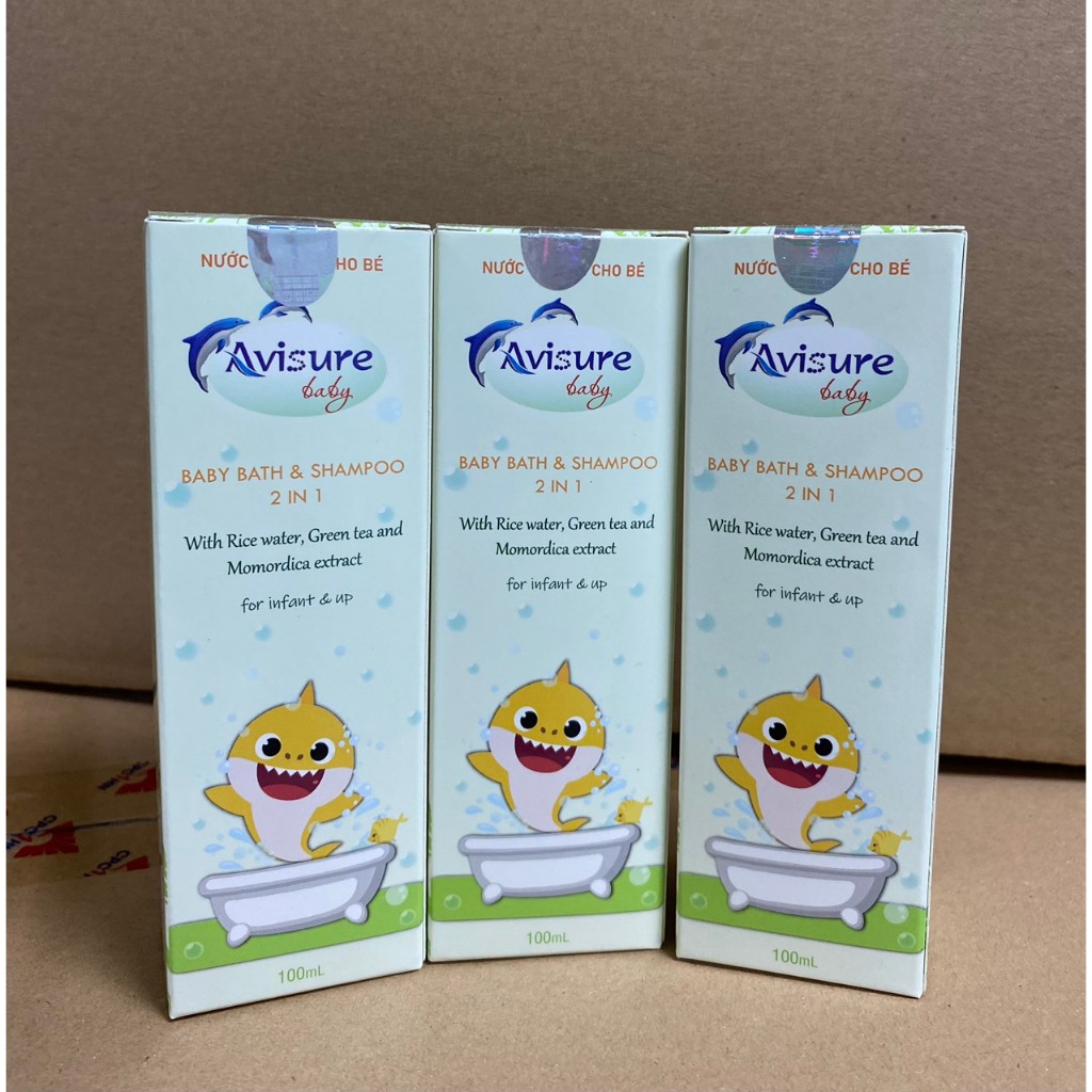 Nước tắm gội thảo dược cho bé Avisure baby chai 100ml