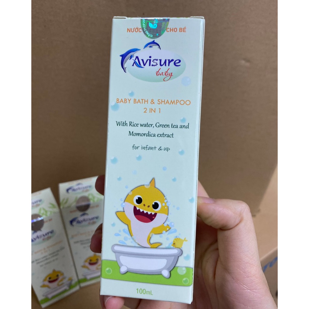 Nước tắm gội thảo dược cho bé Avisure baby chai 100ml