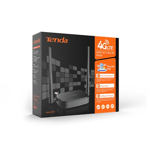 Bộ phát Wifi dùng sim 4G Tenda 4G05 Chuẩn N300- Chính Hãng