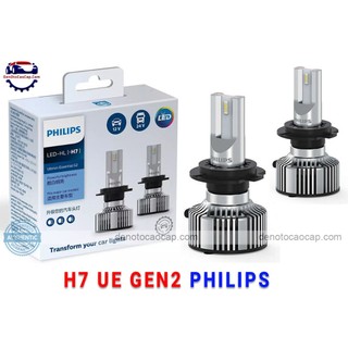 2 bóng đèn led oto h7 philips ultinon essential gen2 bh 1 năm