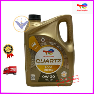 Dầu nhớt ô tô cao cấp tổng hợp Total Quazt 9000 0W-30 can 5L