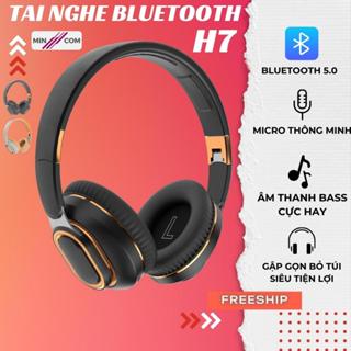 Tai Nghe Chụp Tai MinCom Bluetooth Không Dây Ziyou H7 Đệm Tai Siêu Êm, Âm Bass Căng, Nghe Nhạc Chơi Game Cực Đã