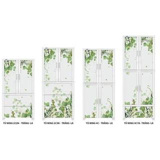 Tủ nhựa Duy Tân Wing 2C-3N - Có móc treo quần áo (70 x 50 x 160 cm)