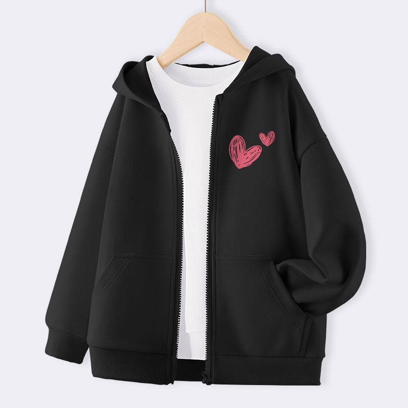 Áo khoác bé gái BabyloveGO 2023 áo khoác nỉ bông hoodie in hình độc đáo đáng yêu cho bé