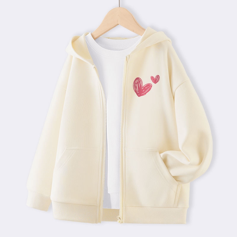 Áo khoác bé gái BabyloveGO 2023 áo khoác nỉ bông hoodie in hình độc đáo đáng yêu cho bé