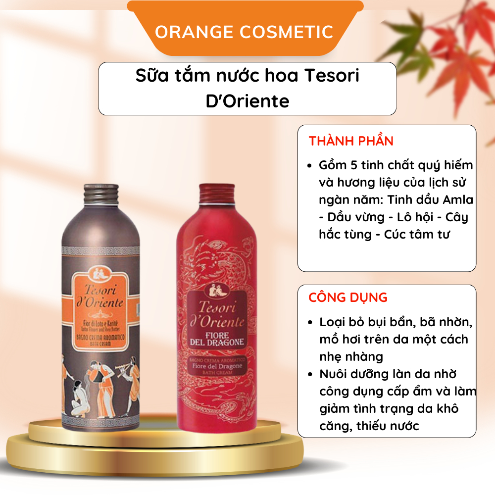Sữa tắm hương nước hoa Tesori D'Oriente