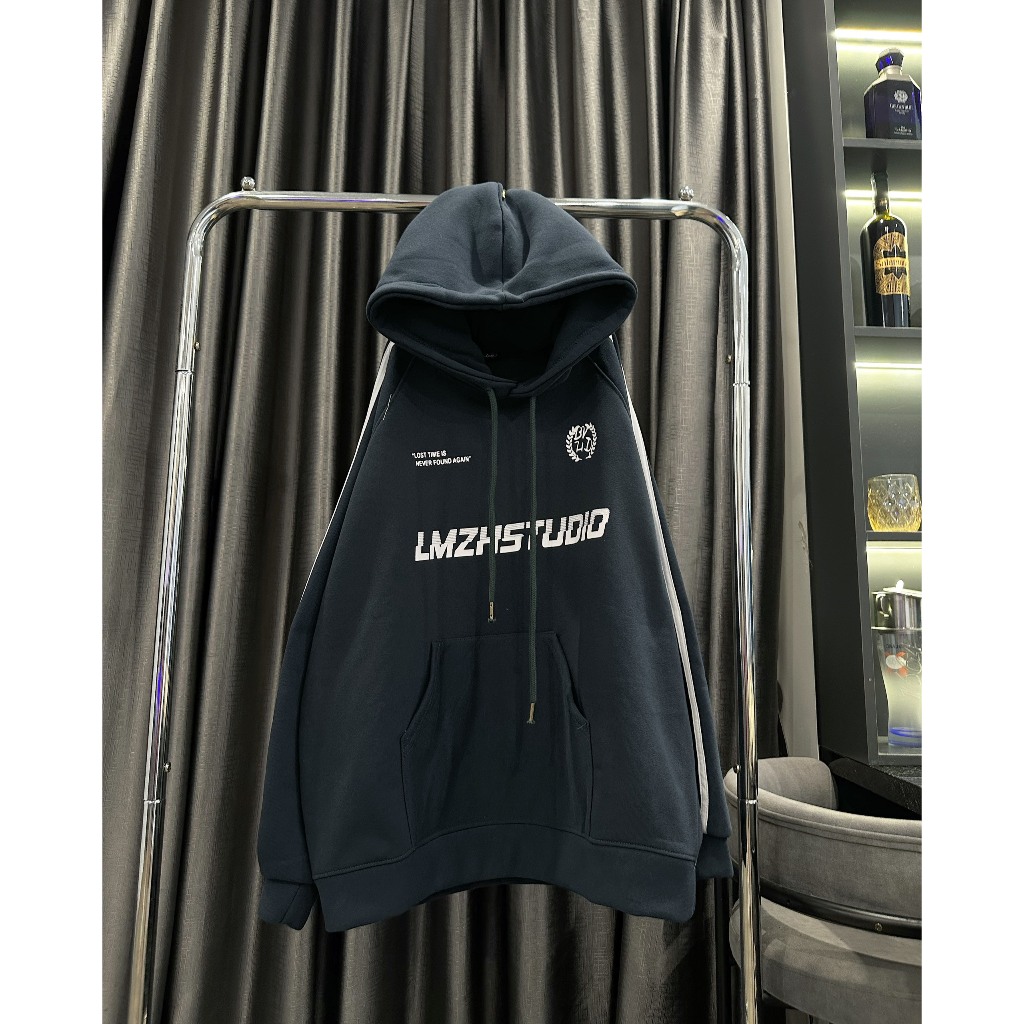 Áo Hoodie trơn  zip màu trắng xanh đen form unisex hàng nỉ bông bo chun cực đẹp T70