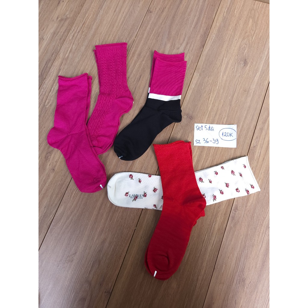 Vớ xuất dư các hãng Elle, Piere Cardin, Lauren......