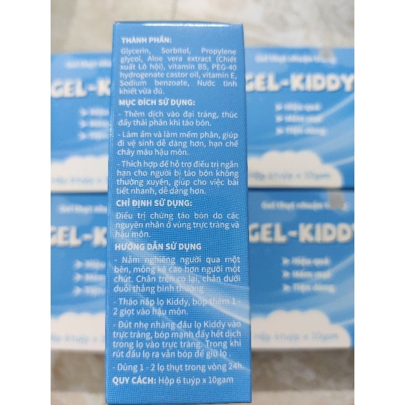 Bơm hậu môn, gel thụt trực tràng chai 10gam hỗ trợ táo bón