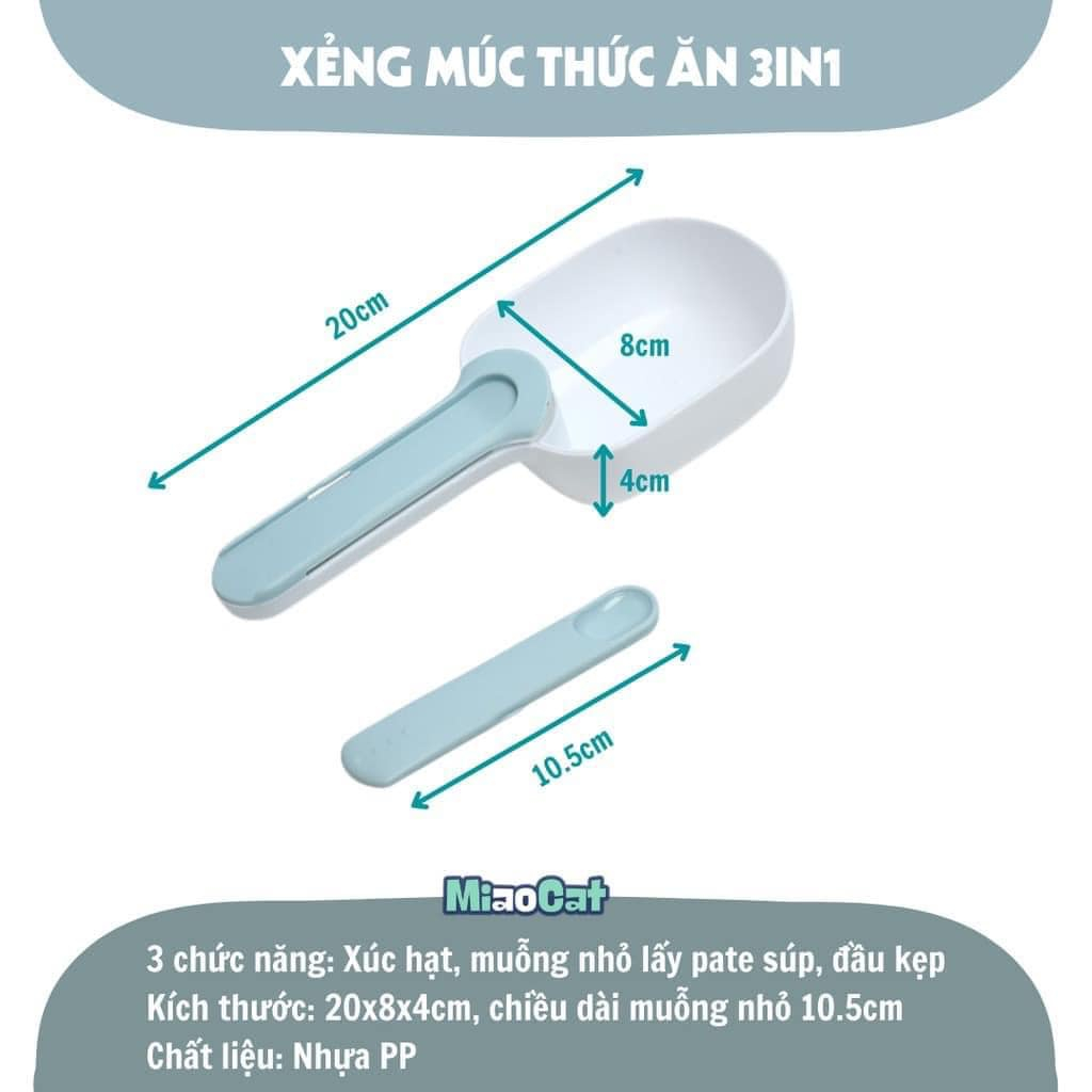 Muỗng/Xẻng Múc Hạt Thức Ăn Khô Cho Thú Cưng Nhiều Màu Cao Cấp