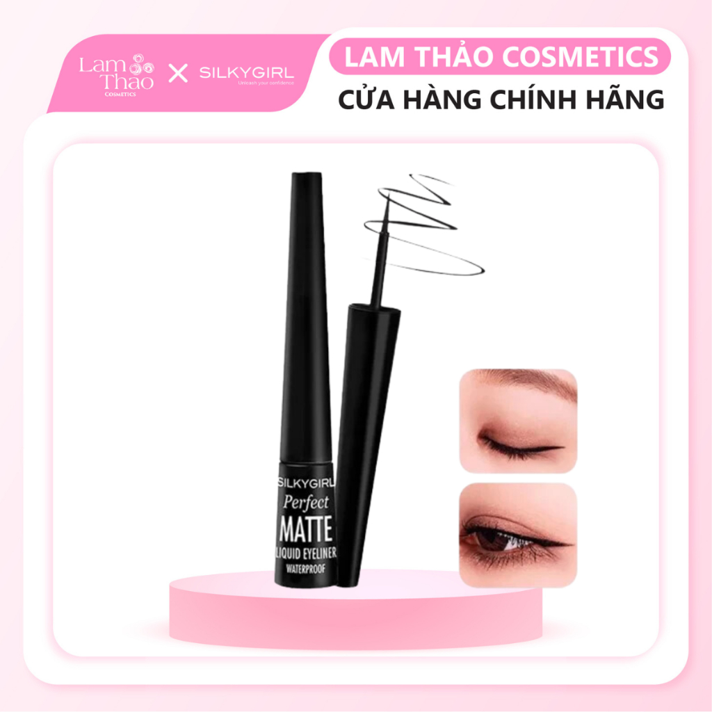 Kẻ Mắt Nước Chống Trôi Silkygirl Perfect Matte Liquid Eyeliner Waterproof