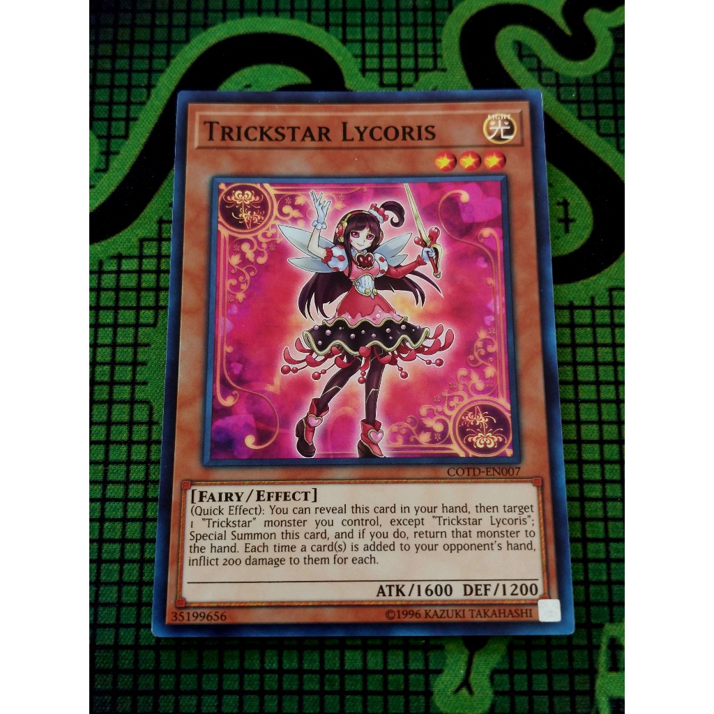 Thẻ Bài Mint90 Yugioh Monster Trickstar Lycoris - COTD-EN007 - Super Rare