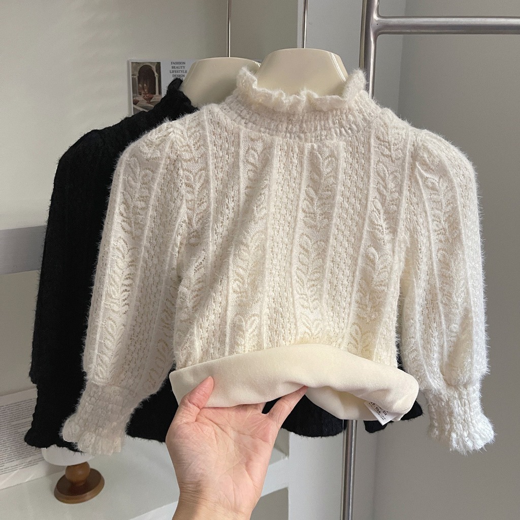 Áo Ren Hoa Lót Nỉ Nhung Loại 1