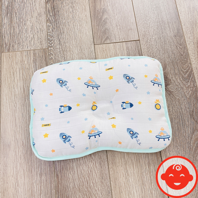 Gối xô êm mềm cho bé sơ sinh chống méo đầu G06