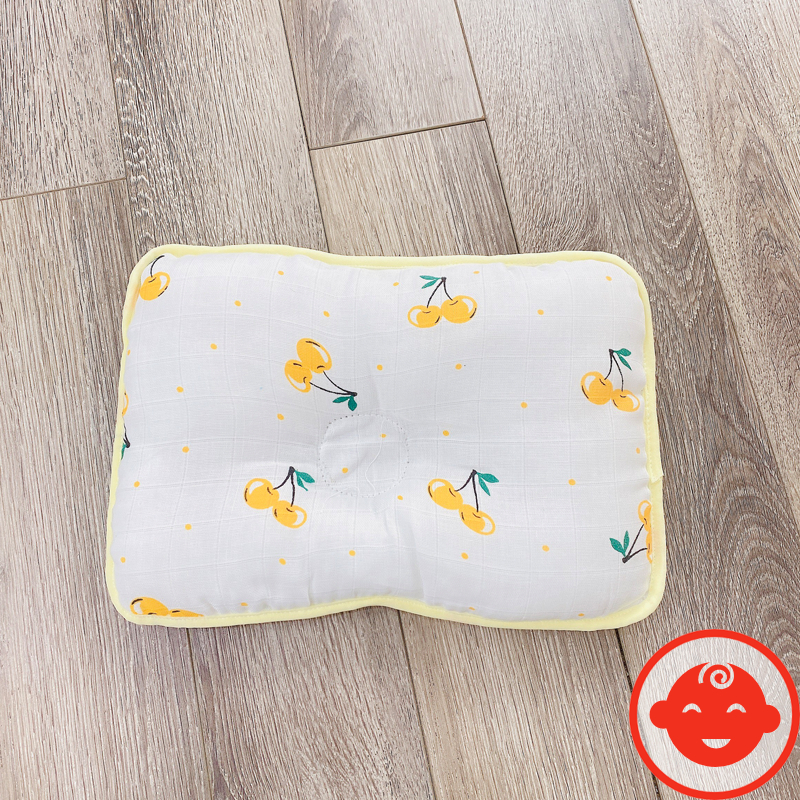 Gối xô êm mềm cho bé sơ sinh chống méo đầu G06