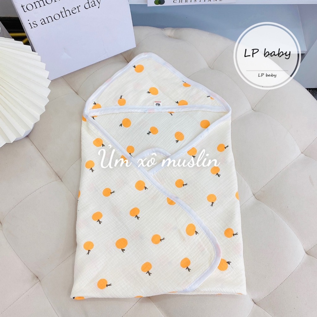 Ủ vuông xô MUSLIN cho bé UV2