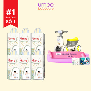 Combo 6 Bịch Tã/Bỉm Quần Dán Gooby Chống Tràn Hiệu Quả Đủ Size M/L/XL/XXL Cho Bé Từ 6kg - 24kg