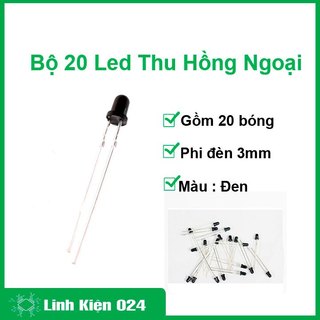 Bộ 20 Led thu hồng ngoại 3mm