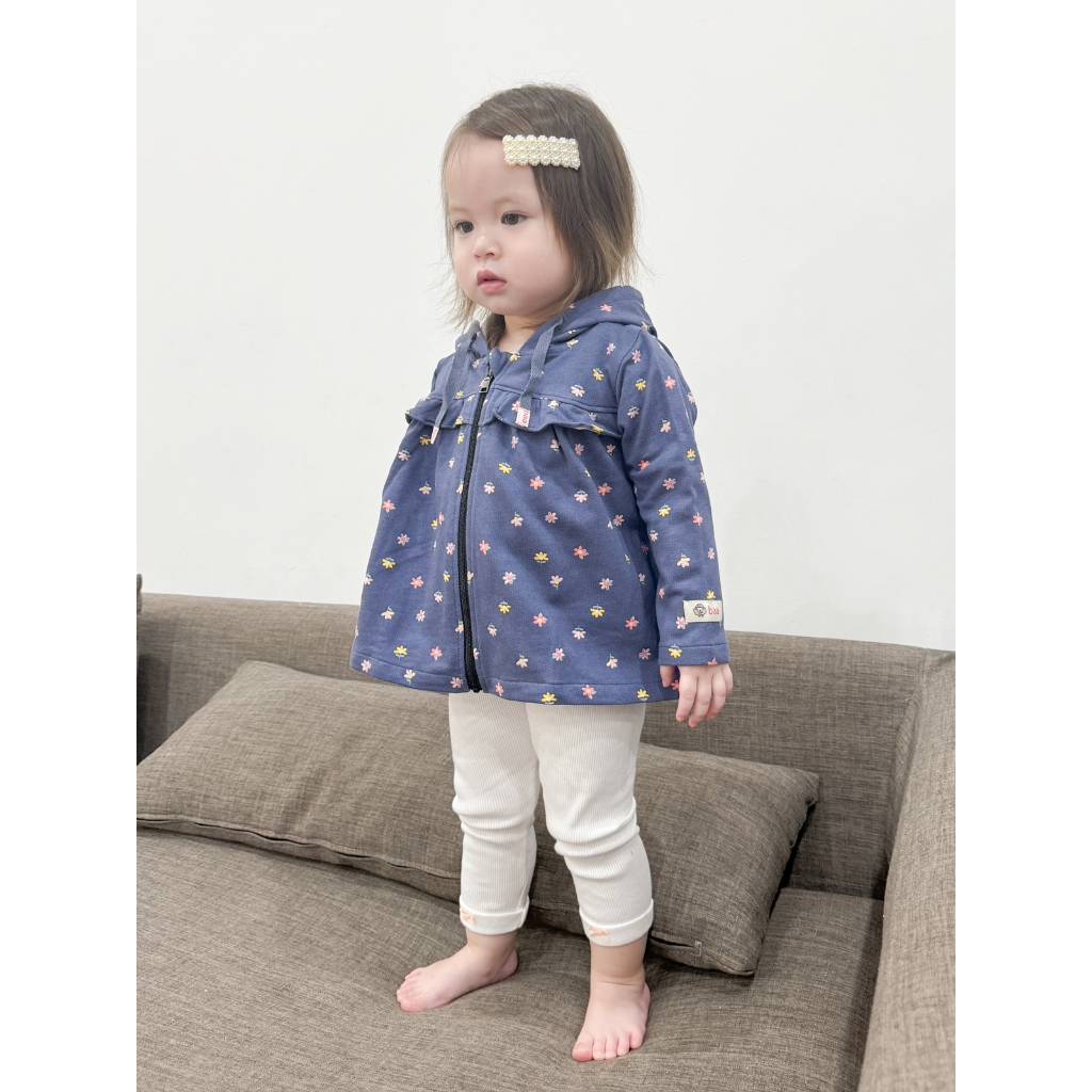 Quần legging bé gái, quần dài thun gân cho bé từ 3 tháng - 12 tháng, quần dài sơ sinh Baa Baby - B-GN-QU02D-02