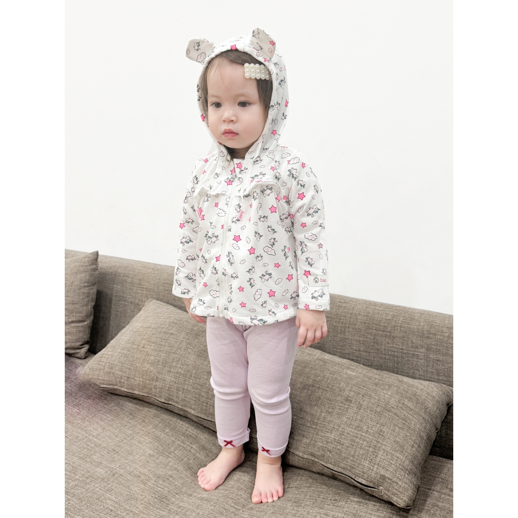 Quần legging bé gái, quần dài thun gân cho bé từ 3 tháng - 12 tháng, quần dài sơ sinh Baa Baby - B-GN-QU02D-02