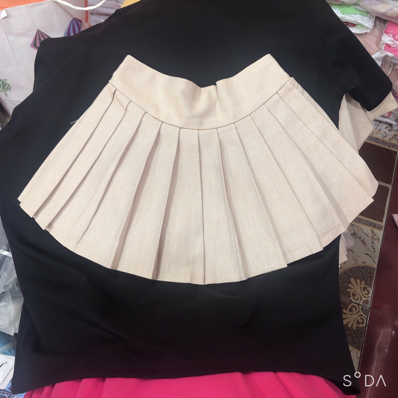 Chân váy xếp ly bé gái 15-35kg